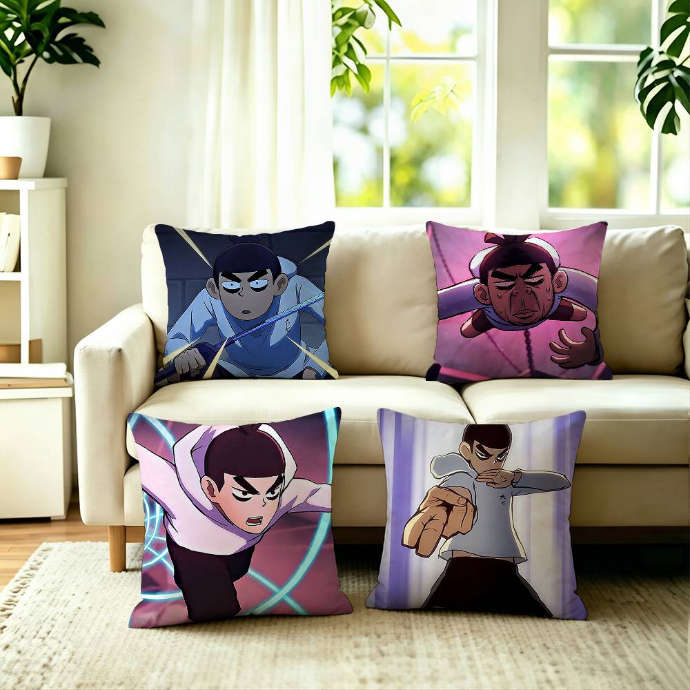 Hot Home Of Textiles - ปลอกหมอนพิมพ์ลายการ์ตูนเซเว่น วูหลิวฉี แบบสองด้าน สำหรับห้องนอน ข้างเตียง โซฟา