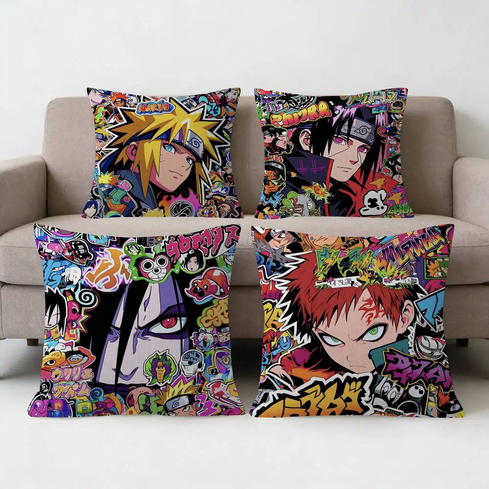 Home Art Textiles - ปลอกหมอนลายการ์ตูนนารูโตะ ลายเมเปิล ตกแต่งเทศกาลฤดูใบไม้ร่วง ปลอกหมอนสำหรับตกแต่งวันหยุด