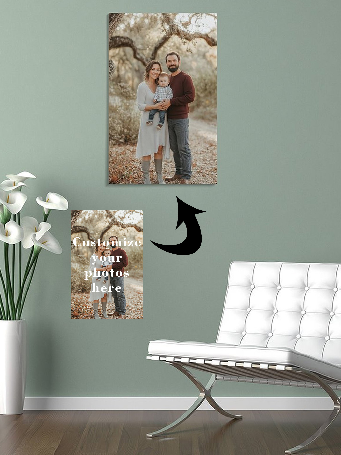 Home Textiles Usa - ภาพวาดบนผ้าใบแบบกำหนดเอง (เฉพาะภาพวาดแบบไม่มีกรอบ) ปรับแต่งข้อความในภาพของคุณ ภาพวาดติดผนังแบบเฉพาะบุคคลสำหรับของขวัญตกแต่งบ้าน