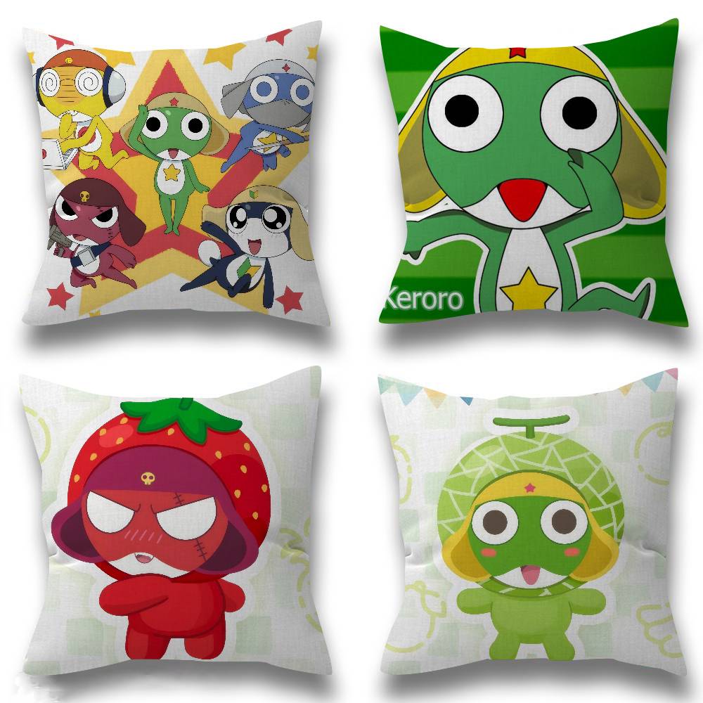 Hot Home Of Textiles - ปลอกหมอนลายกบกุนซู เคอโร ของขวัญ ปลอกหมอนอิง ตกแต่งห้องนอน โซฟา