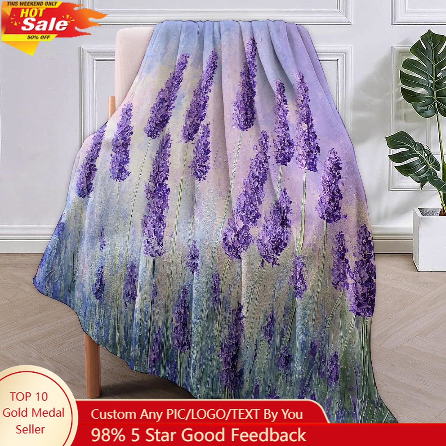 Home Textiles Blanket - ผ้าห่มลายแคมป์ปิ้ง, ของขวัญสำหรับแคมป์ปิ้ง, ผ้าห่มลายธีมแคมป์ปิ้งสำหรับผู้หญิง, ผ้าห่มนุ่มเบาสำหรับเตียง ตกแต่งบ้าน และการเดินทาง