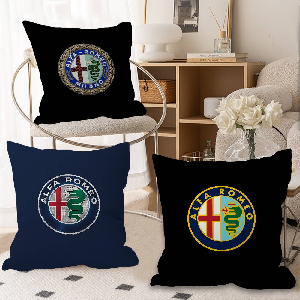 Home Textiles Brands - ปลอกหมอนอิงตกแต่งลายรถยนต์ A-Alfa R-Romeo สำหรับห้องนอนและโซฟาห้องนั่งเล่น
