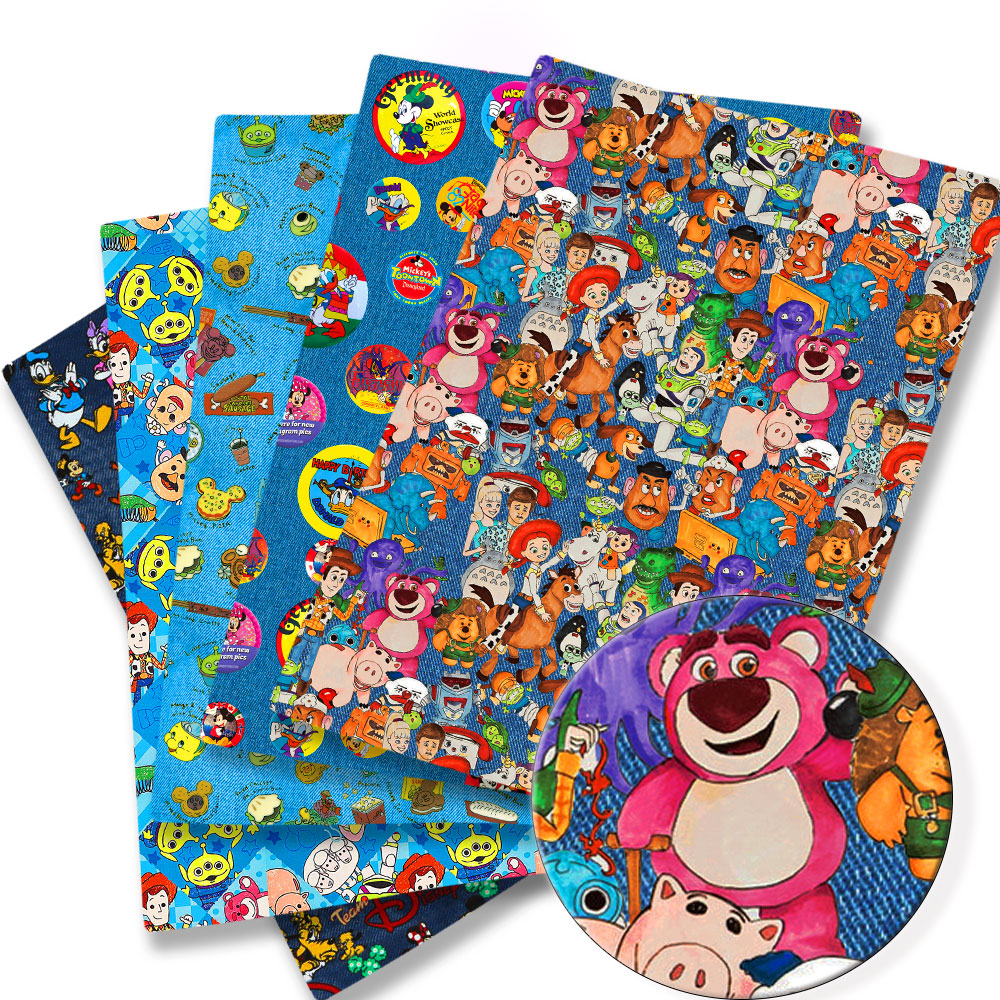 Home Textiles Brands - BEAST KINGOM ผ้าลายการ์ตูนขนาด 140x50 ซม. ผ้าลายการ์ตูนเย็บต่อกันสำหรับเด็ก