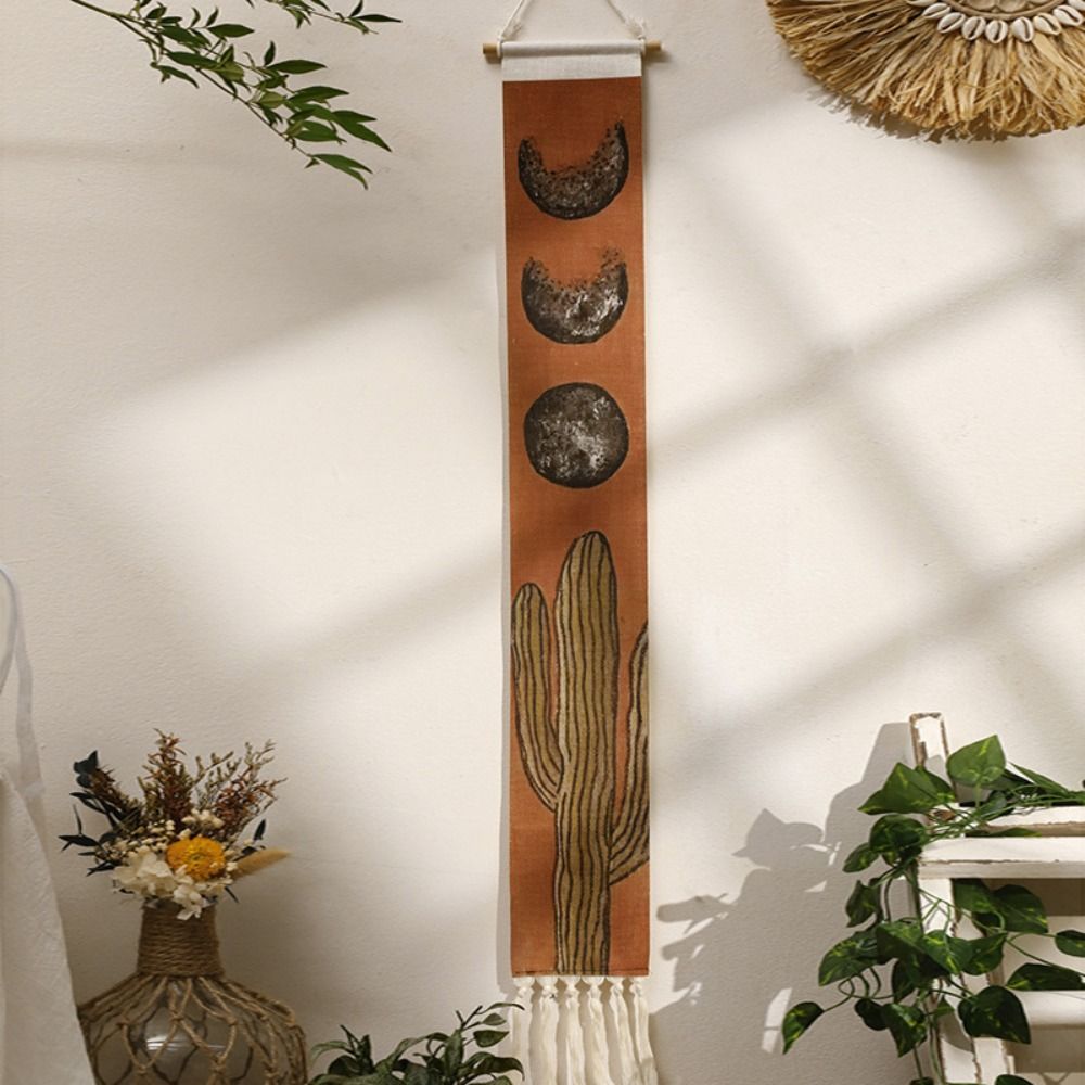 Sunrise Home Textiles & Apparel - Boho สิ่งทอตกแต่งในบ้าน macrame พรมแขวนผนังพระอาทิตย์ขึ้นและพระอาทิตย์ตกภูเขาของตกแต่งห้องเครื่องตกแต่งฝาผนังที่สวยงาม