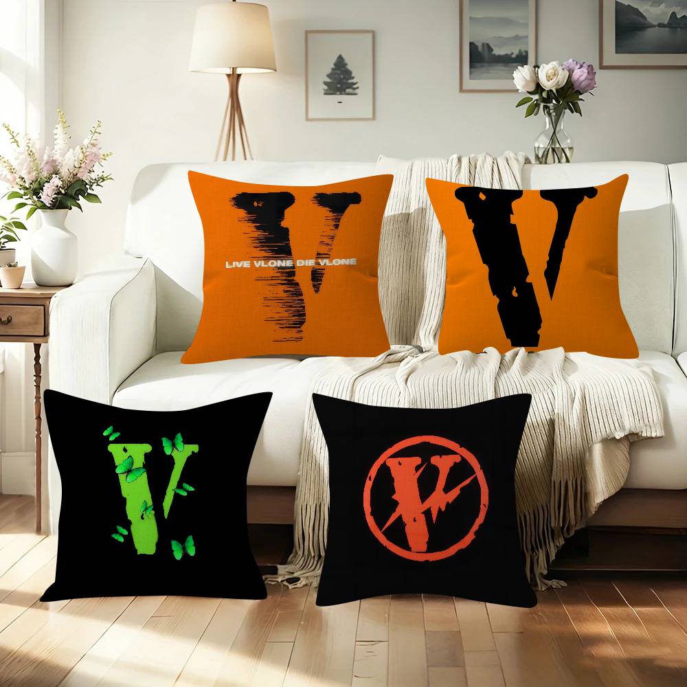 Home Textiles Trends - หมอนของขวัญตกแต่งบ้านสำนักงานห้องนอนโซฟาเบาะรองนั่งในรถยนต์ขนาด 45x45 ซม. แฟชั่นอินเทรนด์ VLONE อนิเมะ