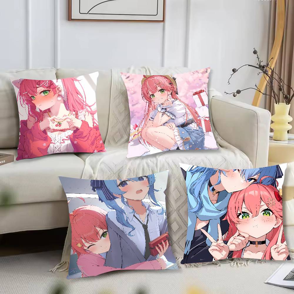 Hot Home Of Textiles - สาวน่ารักสุดฮอต คาวาอิ ซากุระ มิโกะ ปลอกหมอนอิง ตกแต่งบ้าน