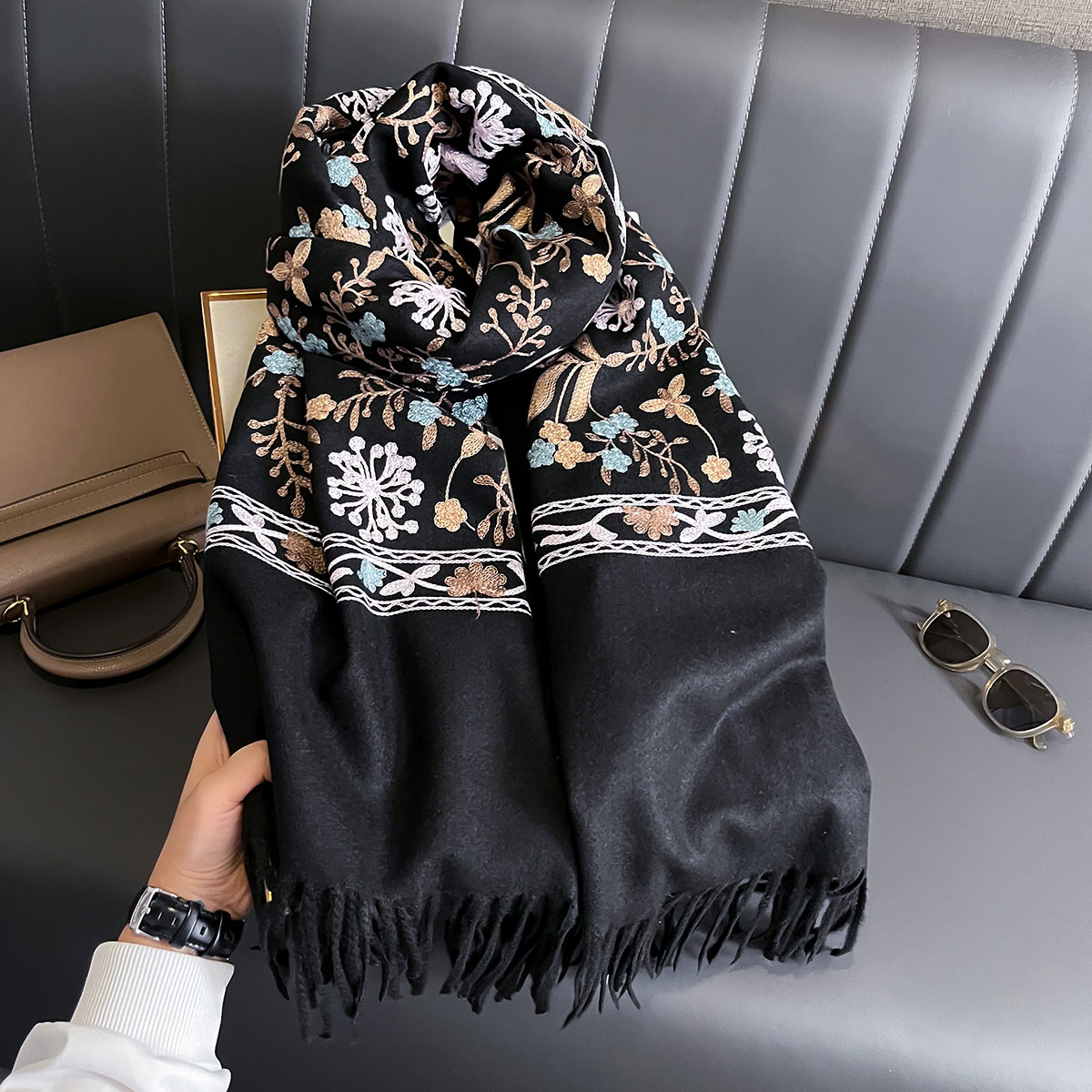 ฤดูหนาวใหม่ผ้าพันคอผ้าพันคอผ้า - Home Textiles Blanket บทวิจารณ์และราคา