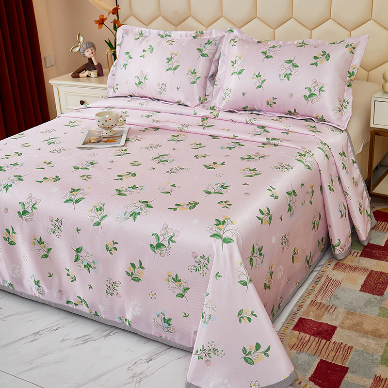 ชุดแผ่นรองนอนเย็นลายพิมพ์ผ้าซา - Quality Home Textiles บทวิจารณ์และราคา
