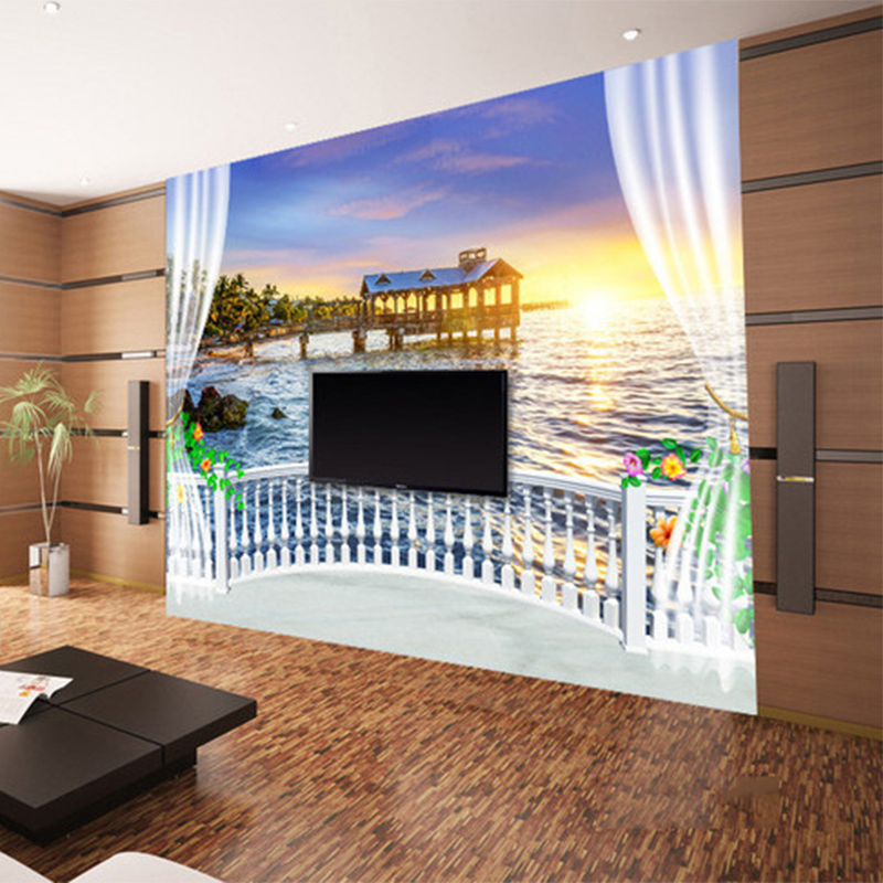 วอลเปเปอร์ภาพถ่ายแบบกำหนดเอง 3 - Sunrise Home Textiles & Apparel บทวิจารณ์และราคา