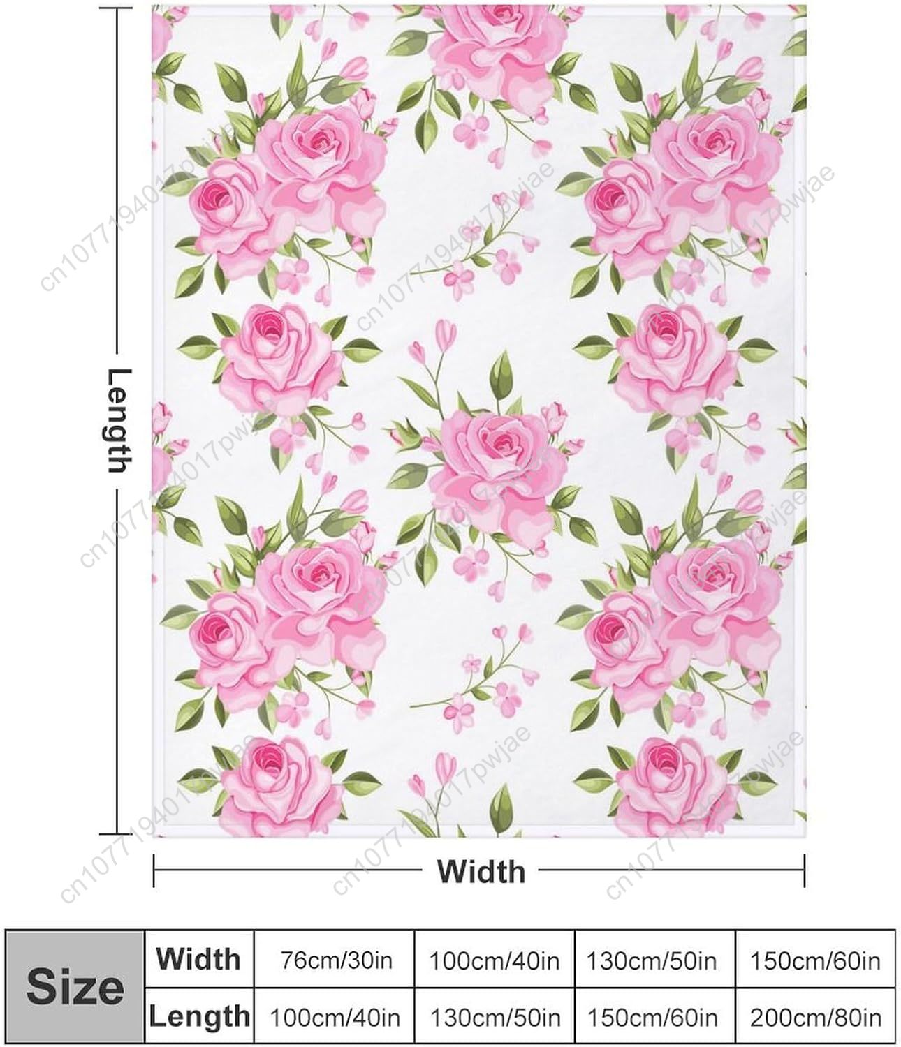 ผ้าห่มลายดอกไม้สีชมพู ของขวัญต - Home Textiles Blanket บทวิจารณ์และราคา