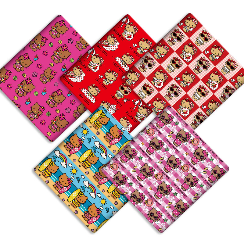 ผ้าซานริโอเนื้อผ้าฝ้าย 140x50  - Hot Home Of Textiles บทวิจารณ์และราคา