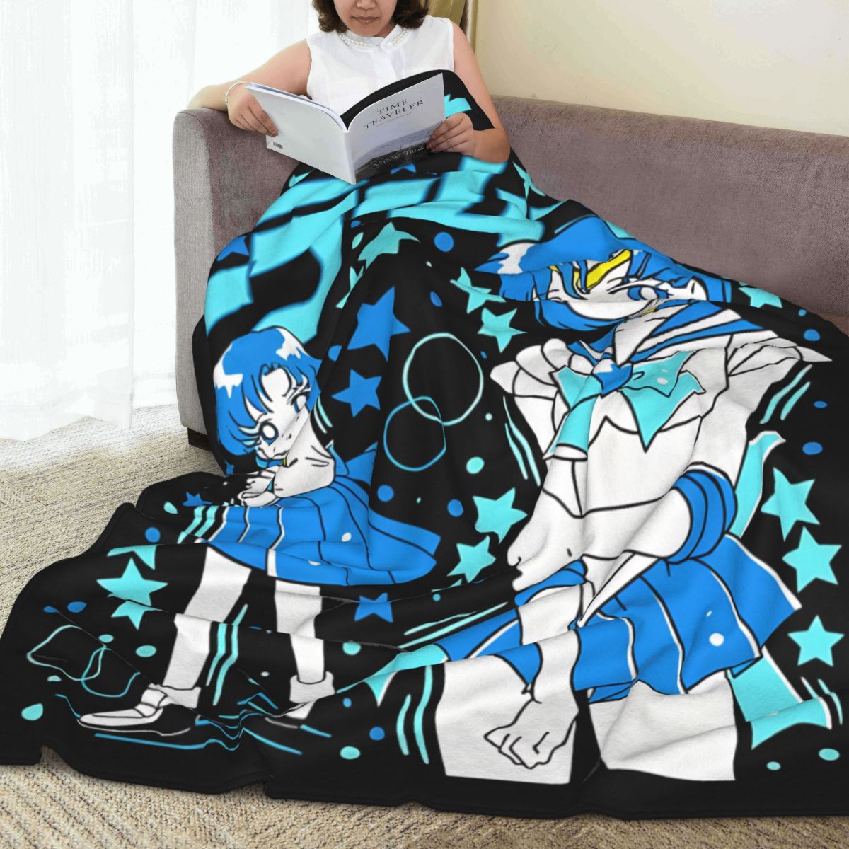 ผ้าห่มฟลีซลายเซเลอร์มูน อมิ มิ - Home Textiles Blanket บทวิจารณ์และราคา