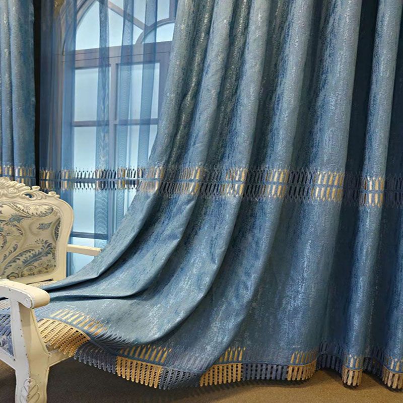 ผ้าม่านกันแสงปักลายหรูหรา สไตล - Home Textiles Luxury Curtains บทวิจารณ์และราคา