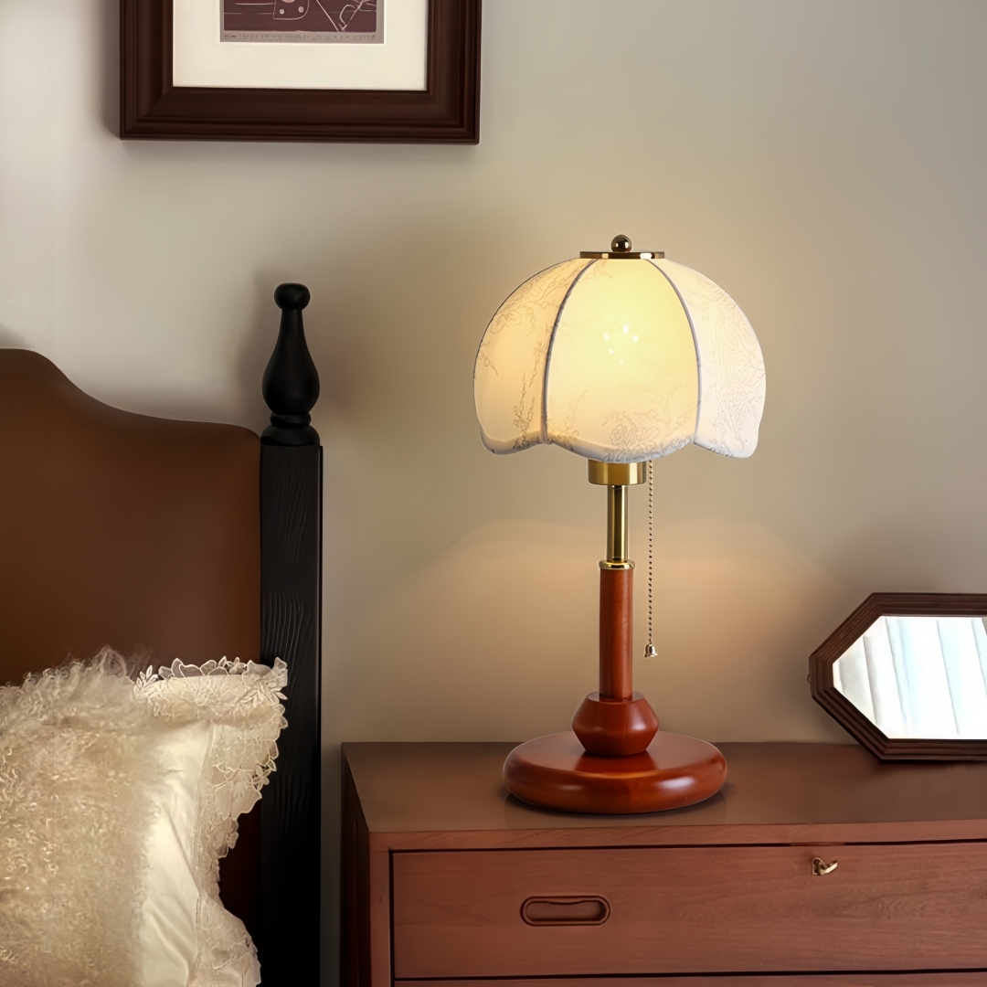 โคมไฟตั้งโต๊ะทรงโดมแบบวินเทจ ส - Home Textiles Usa บทวิจารณ์และราคา