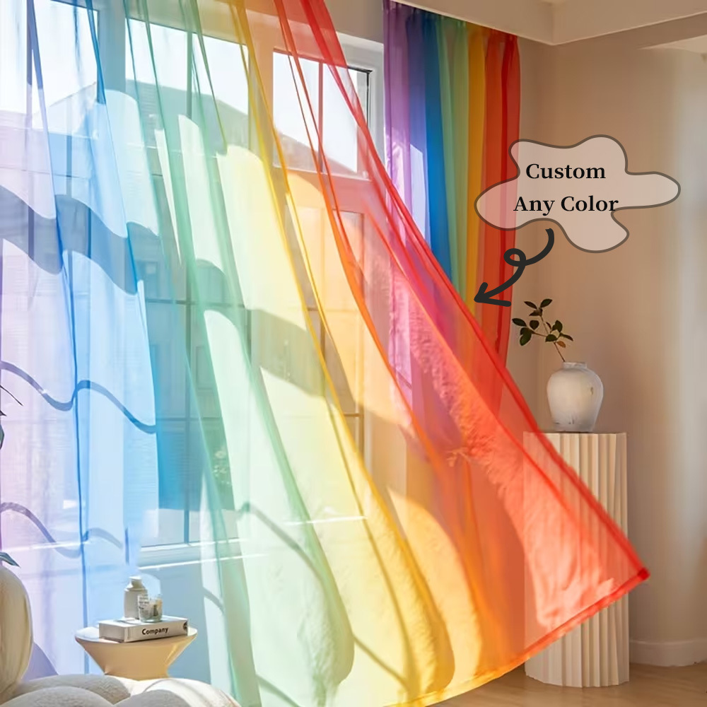ผ้าม่านโปร่งแสงแบบแบน 2 มิติ 2 - Home Textiles Usa บทวิจารณ์และราคา