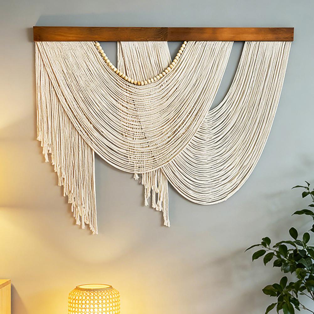 พรมแขวนผนังทำมือพร้อมพู่ห้อยตก - Home Art Textiles บทวิจารณ์และราคา