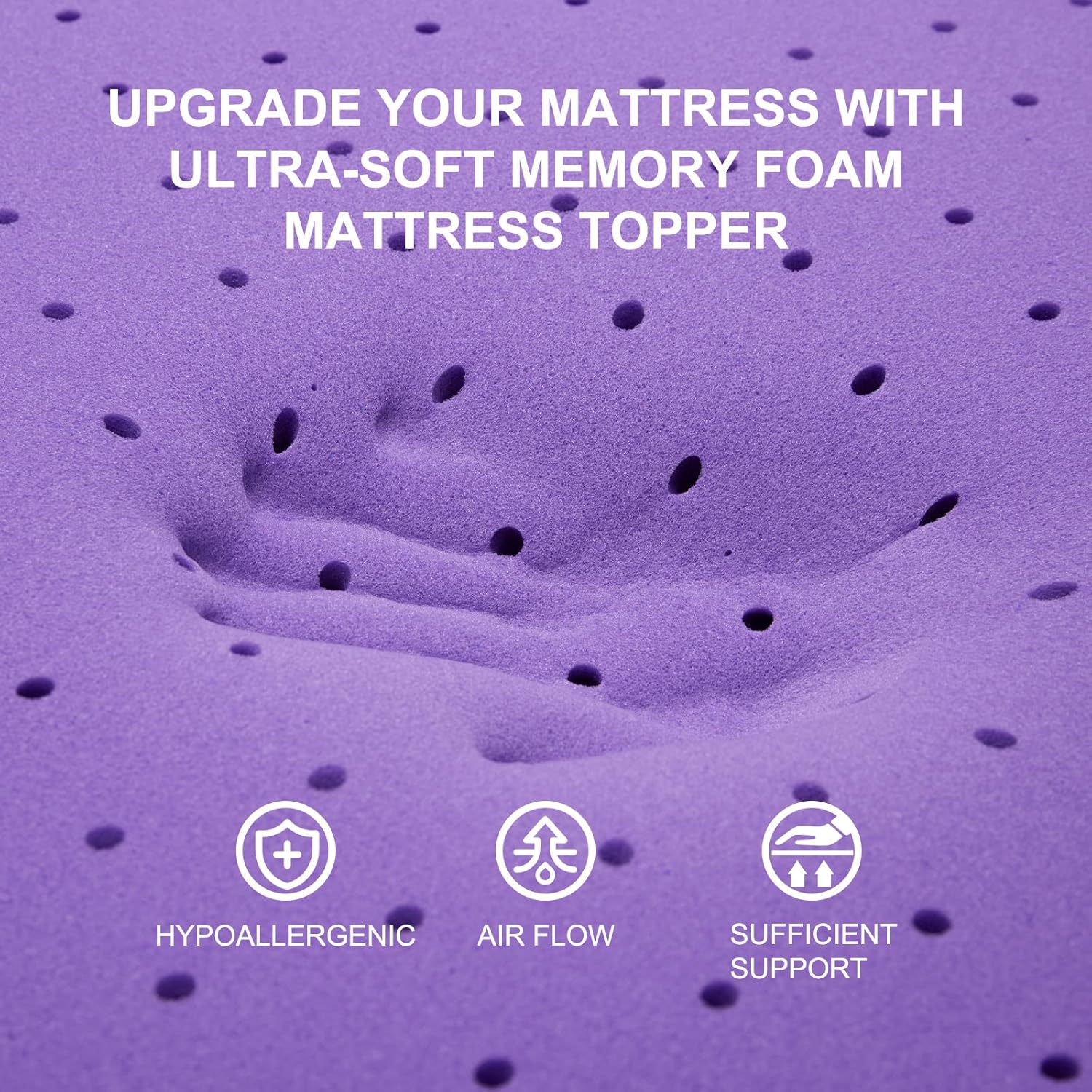 ที่นอนเจลเมมโมรี่โฟมแบบหนา 2 น - Memory Foam Topper บทวิจารณ์และราคา