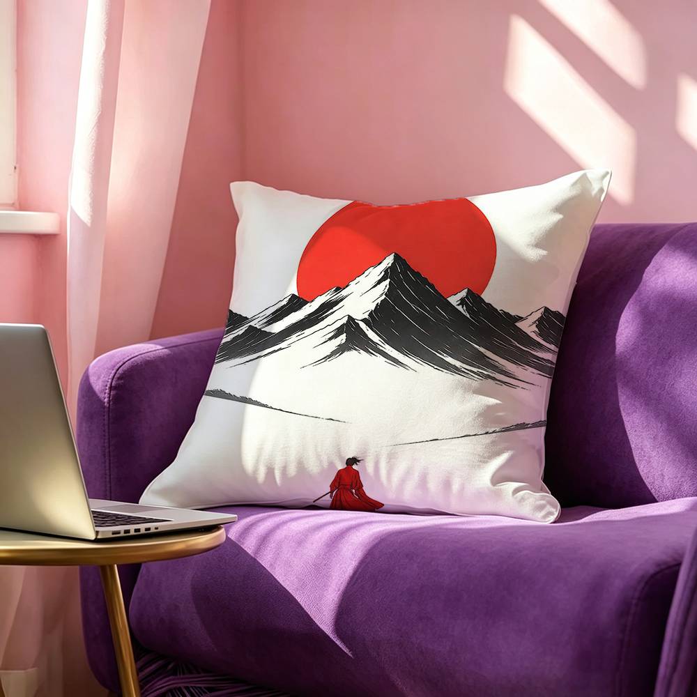 S-Surreal art Woman with Mt Fu - Home Art Textiles บทวิจารณ์และราคา