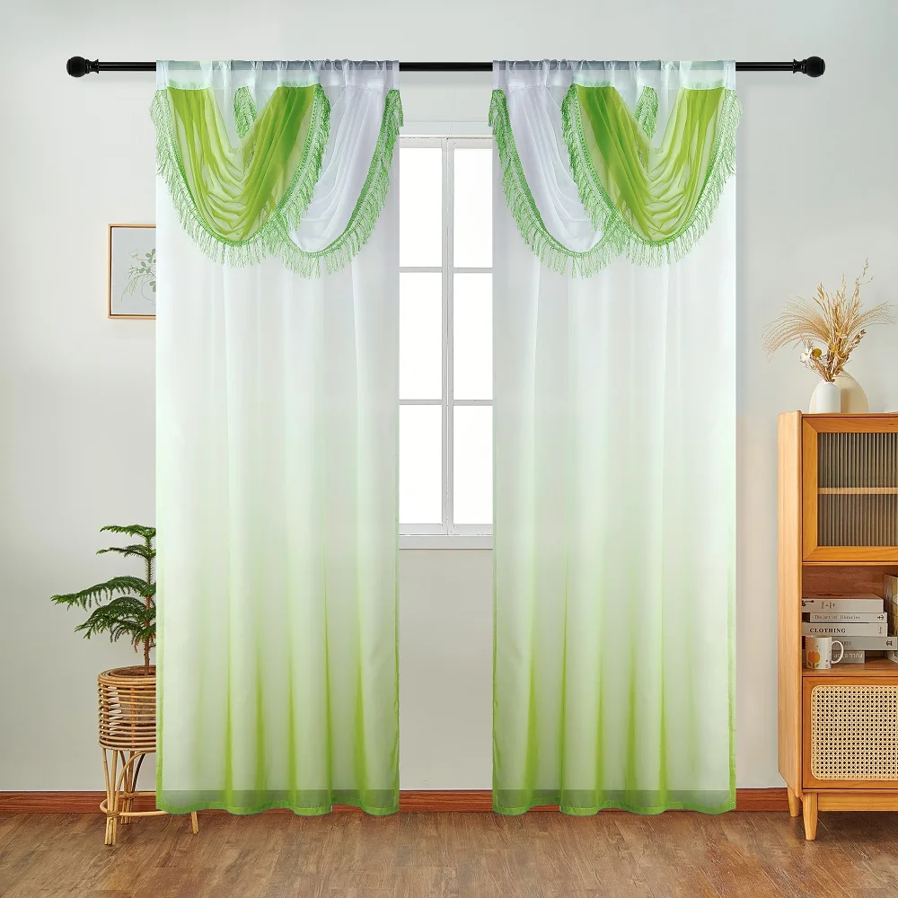 NAPEARL สีฟ้าผ้าม่านหัว Wave ผ - Home Textiles Luxury Curtains บทวิจารณ์และราคา