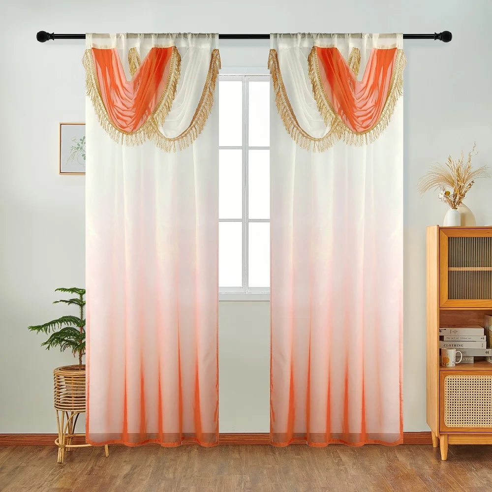 NAPEARL สีฟ้าผ้าม่านหัว Wave ผ - Home Textiles Luxury Curtains บทวิจารณ์และราคา
