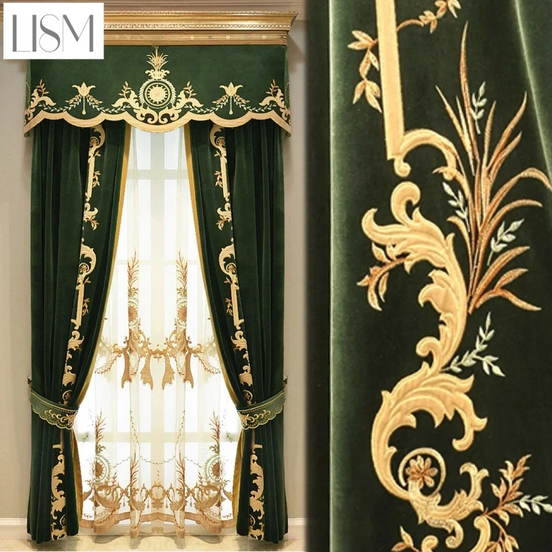 ผ้าม่านหรูหราสไตล์ยุโรปสำหรับห - Home Textiles Luxury Curtains บทวิจารณ์และราคา