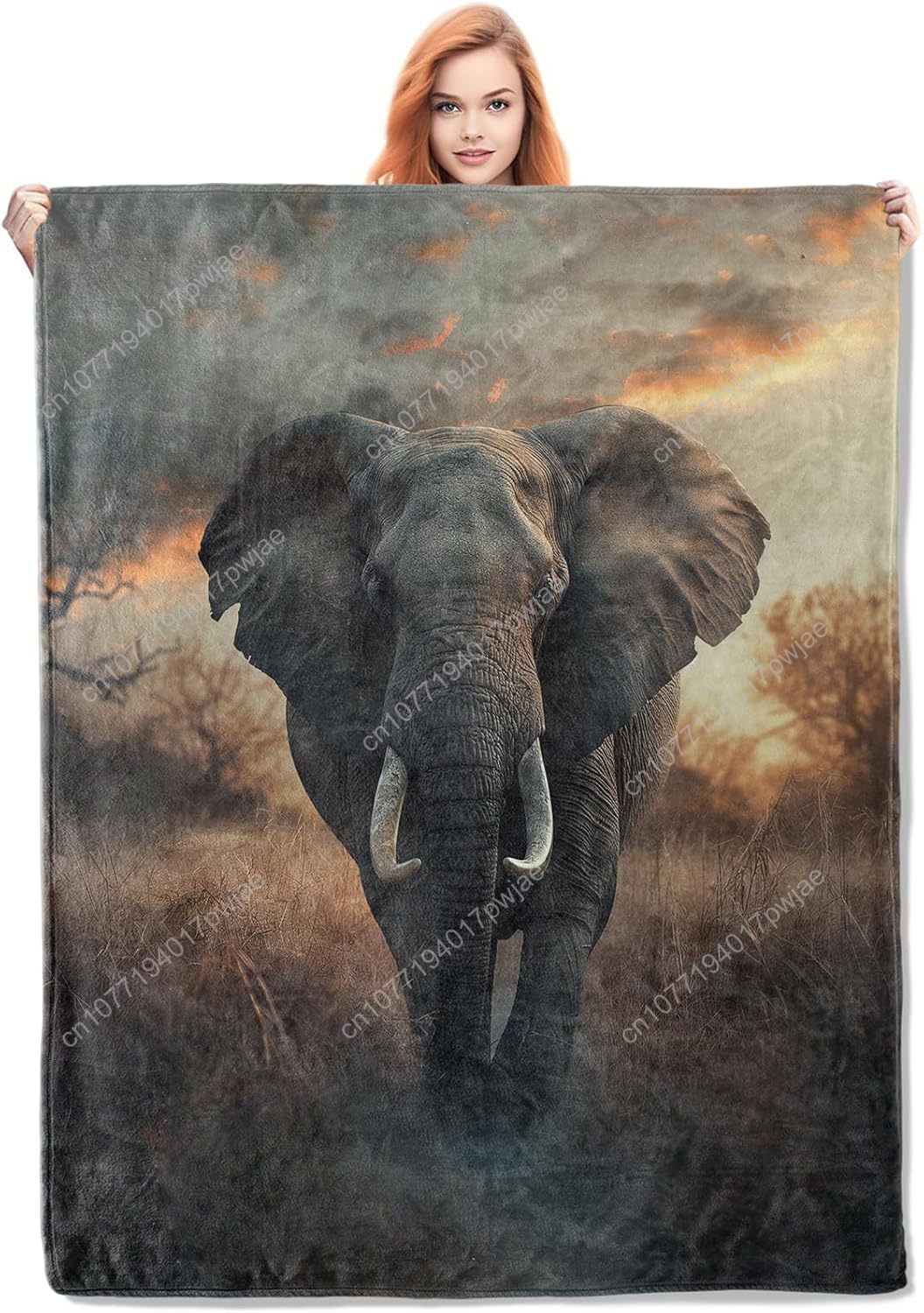 ผ้าห่มขนช้าง ลายธรรมชาติสมจริง - Home Textiles Blanket บทวิจารณ์และราคา