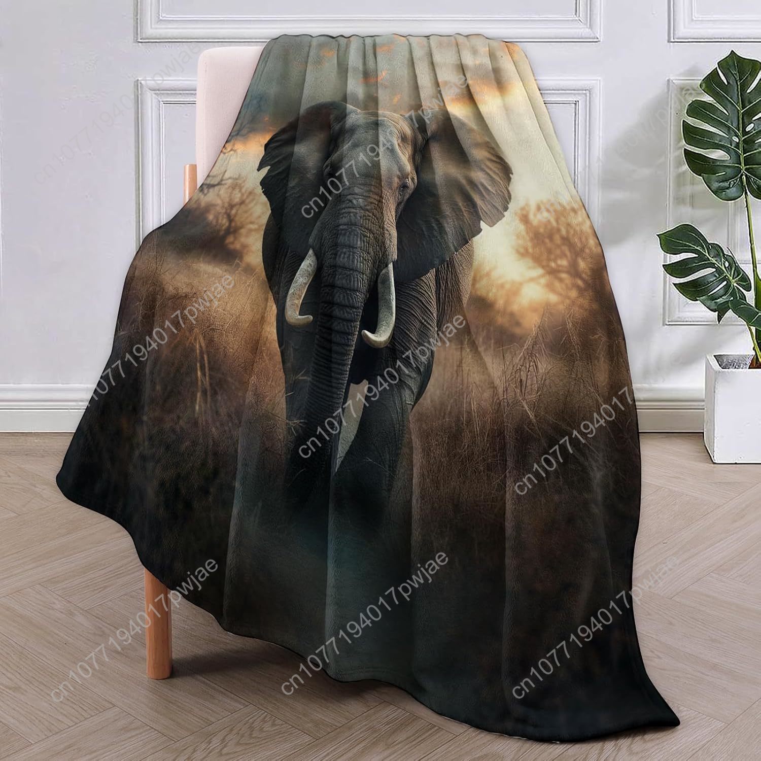 ผ้าห่มขนช้าง ลายธรรมชาติสมจริง - Home Textiles Blanket บทวิจารณ์และราคา