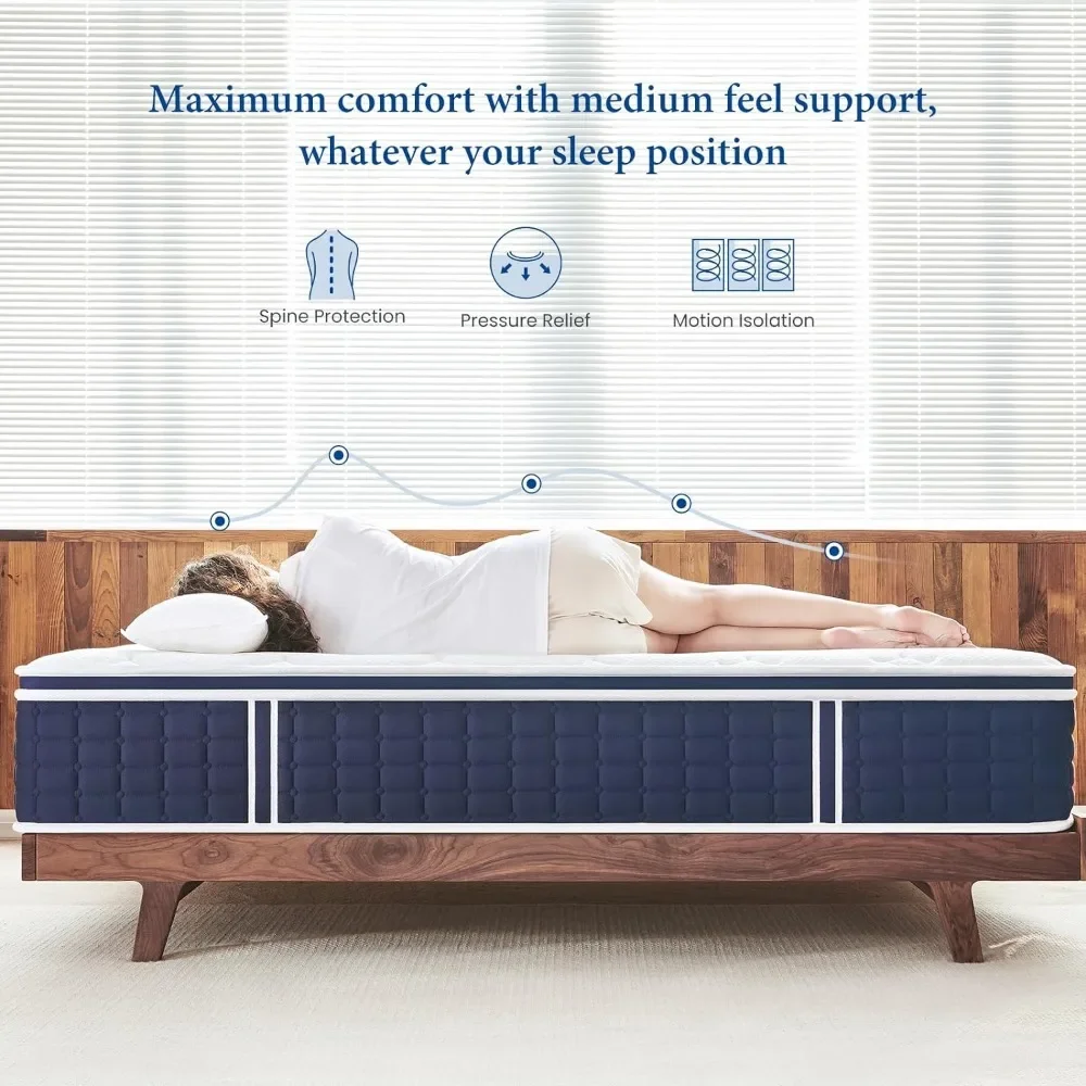 ที่นอนเตียง การก่อสร้างแบบไฮบร - Memory Foam Topper บทวิจารณ์และราคา