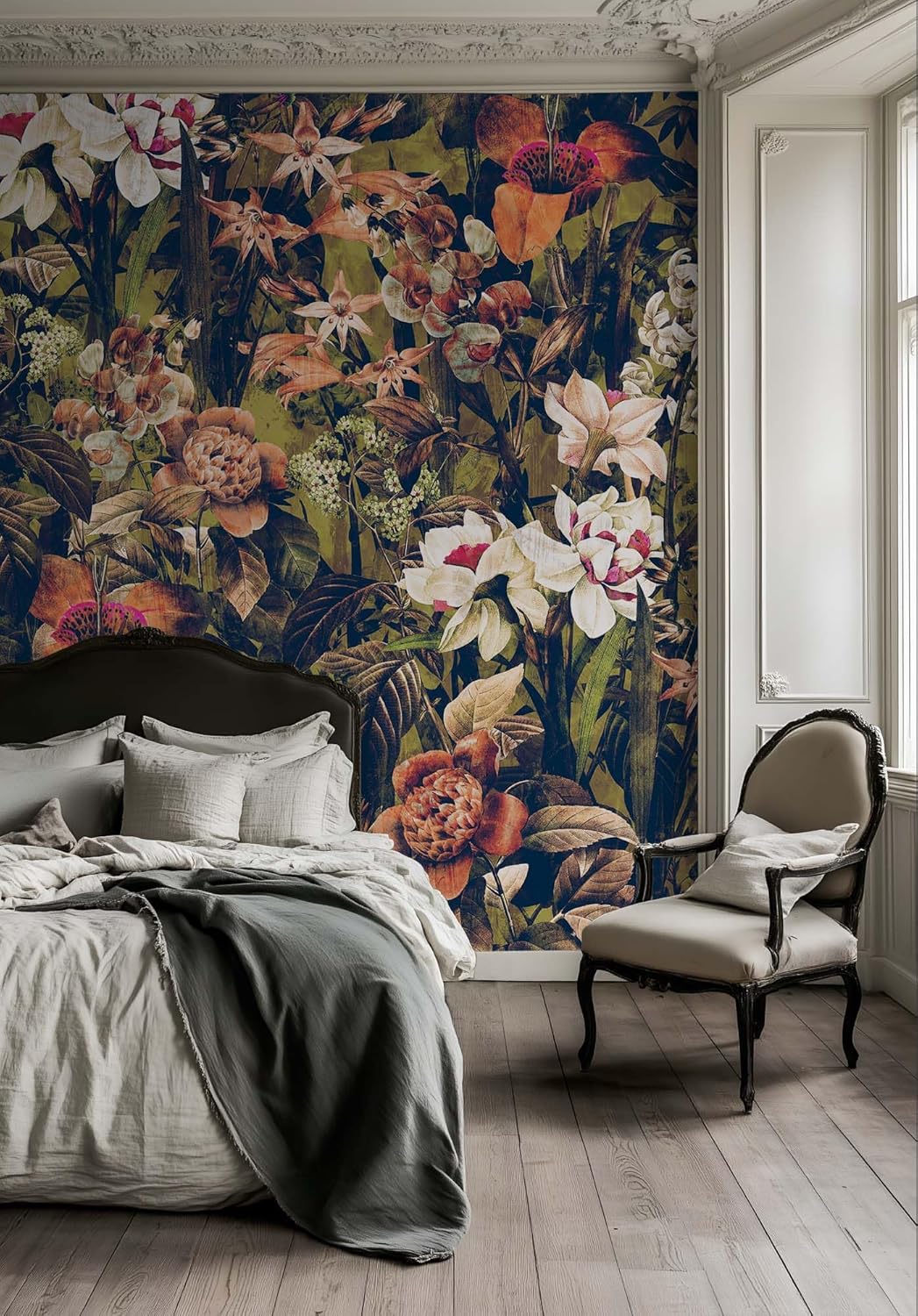 ผ้าม่านแขวนผนังลายดอกไม้หรูหรา - Home Textiles Luxury Curtains บทวิจารณ์และราคา