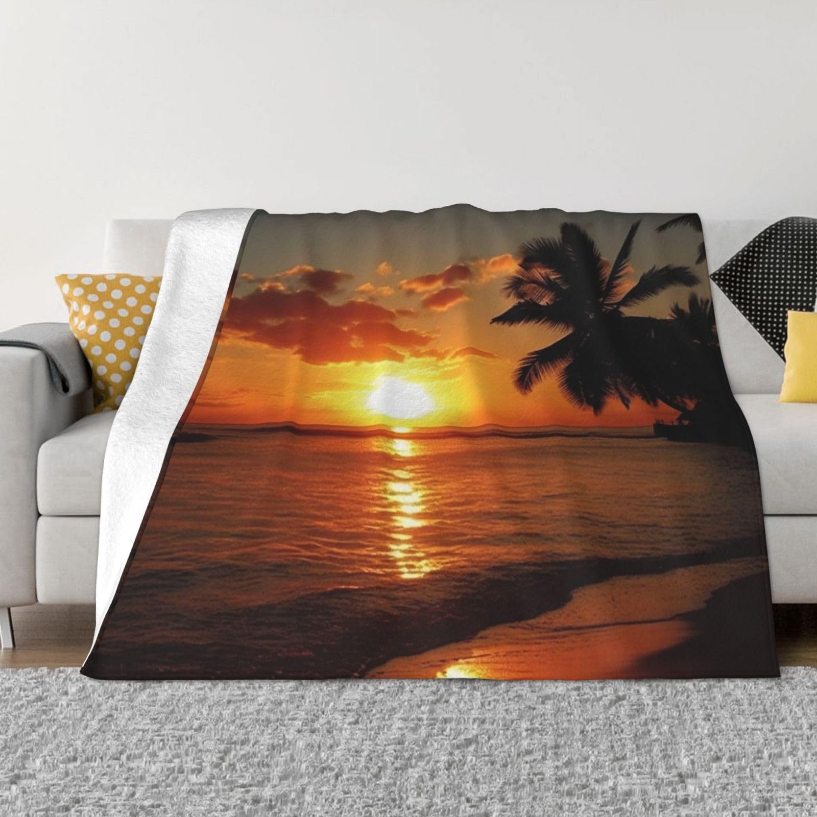 ผ้าห่มพิมพ์ลายพระอาทิตย์ขึ้นใน - Sunrise Home Textiles & Apparel บทวิจารณ์และราคา