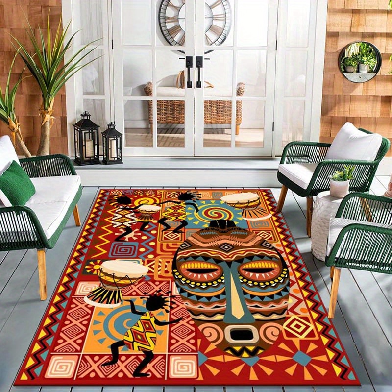 พรมศิลปะแอฟริกันสำหรับตกแต่งเช - Home Art Textiles บทวิจารณ์และราคา