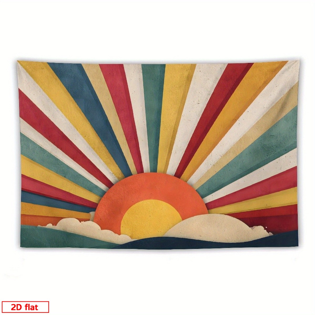 ผ้าแขวนผนังลายพระอาทิตย์สไตล์โ - Sunrise Home Textiles & Apparel บทวิจารณ์และราคา