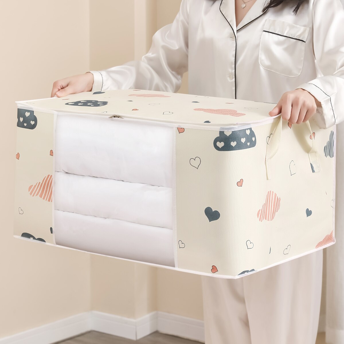 กระเป๋าจัดเก็บเสื้อผ้าความจุขน - Home Textiles Blanket บทวิจารณ์และราคา