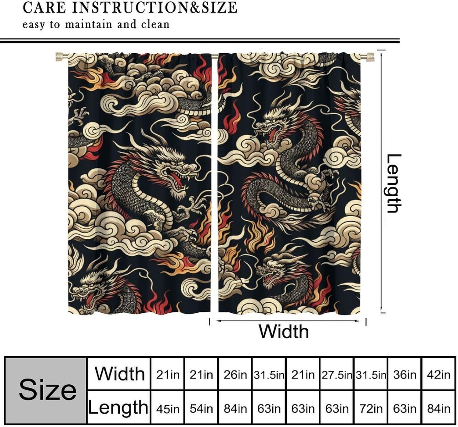 ม่านลายมังกรเอเชียสุดหรู พื้นห - Home Textiles Luxury Curtains บทวิจารณ์และราคา