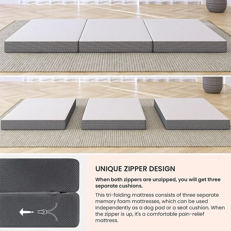ที่นอนพับได้แบบพกพา ปี 2026 พร - Memory Foam Topper บทวิจารณ์และราคา