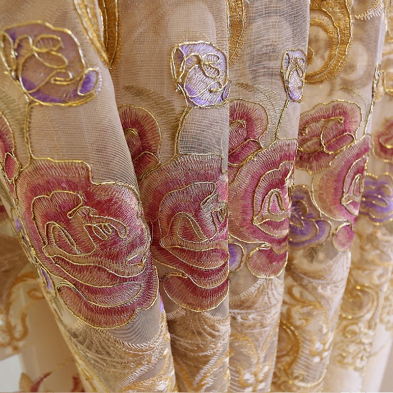ผ้าม่านสีเบจคุณภาพสูง ตกแต่งบ้ - Home Textiles Luxury Curtains บทวิจารณ์และราคา
