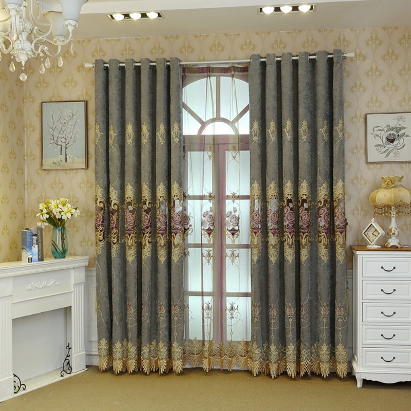 ผ้าม่านสีเบจคุณภาพสูง ตกแต่งบ้ - Home Textiles Luxury Curtains บทวิจารณ์และราคา