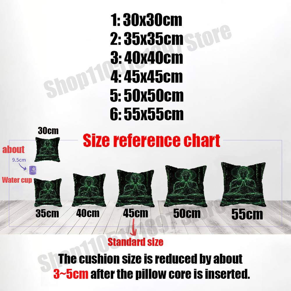 ปลอกหมอนอิงลายพระพุทธศาสนาอินเ - Home Textiles India บทวิจารณ์และราคา
